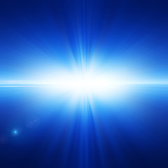 Abstract background with a glowing blue light