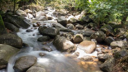Naklejka na ściany i meble waterfall in the Forest National park thailand