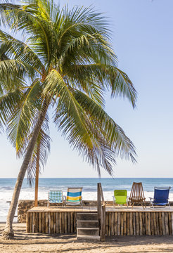A typical view in El Zonte in El Salvador
