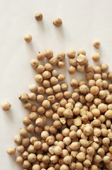 isolated photo of chickpea. white background