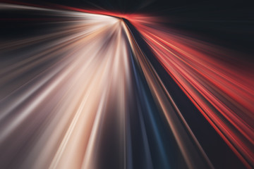 Abstract acceleration speed motion blurred light background