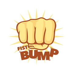 Hand Fist, Fist Bump Logo Vector