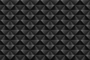 Fototapeta premium 3d rendering. modern seamless dark square grid pattern wall background.