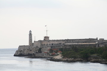 The City of Habana, Cuba. 06.05.2009. El Morro fortress, lighthouse at the entrance to the Harbor.