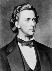 Portrait of Frederic Francois Chopin - obrazy, fototapety, plakaty