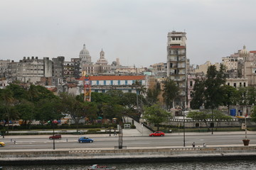 The City of Habana, Cuba. 06.05.2009.  The Downtown view.