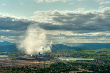 Karabash copper smelting plant