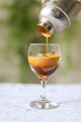 Iced coffee isolated on white
