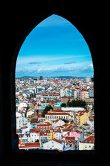 Fototapeta na wymiar Rooftops of Alfama in Lisbon