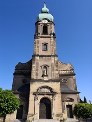 Fototapeta na wymiar Eglise Saint Maurice de Freyming-Merlebach (Freyming)