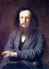 Portrait of the scientist Dmitrij Mendeleev