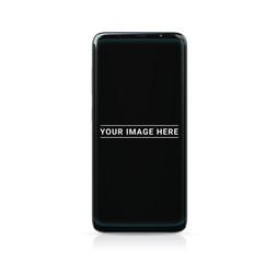 Isolated modern smartphone with shadow 3d rendering