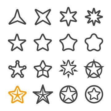star line icon set