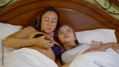 Lesbians in the bed