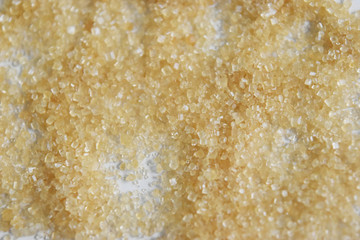 Natural sugar is not abrasive. background and empty space for text.