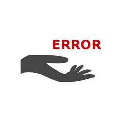 Error sign, Error message