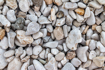 The texture of a pebble beach