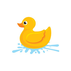Rubber duck logo vector