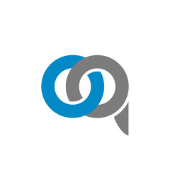 OQ initial logo template vector