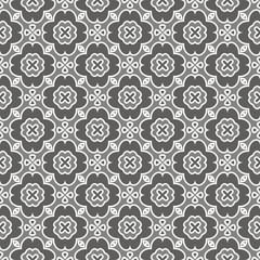 Grey seamless pattern. Fabric print. Seamless background, mosaic ornament, ethnic style. 