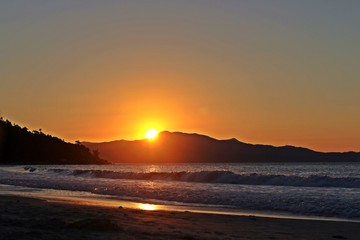 Final de tarde na praia