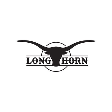 Long Horn Logo Vector