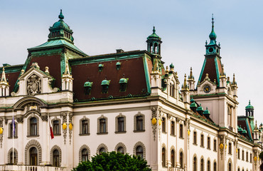 View on main building of the University of Ljubljanica