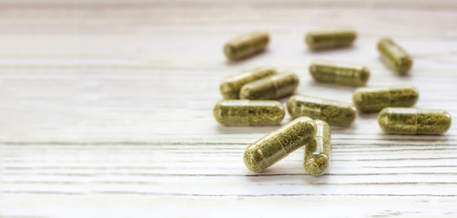 CBD pills isolated