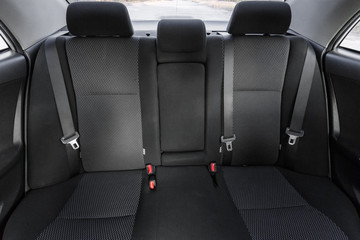 Car interior, part of back seats