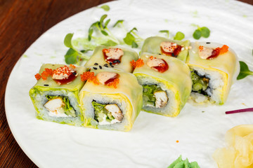 Japanese roll with chicken