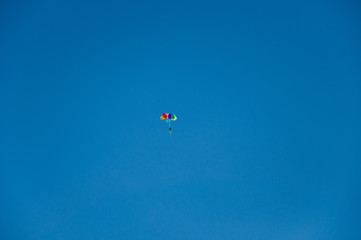 Fototapeta na wymiar Background colorful balloons flying in the blue sky