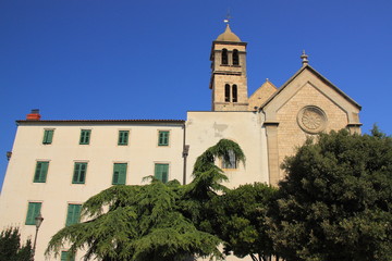 Fototapeta na wymiar Croatia, Šibenik - Church of St. Francis of the fourteenth century and the Franciscan monastery.