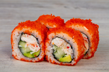 Japanese roll with crab