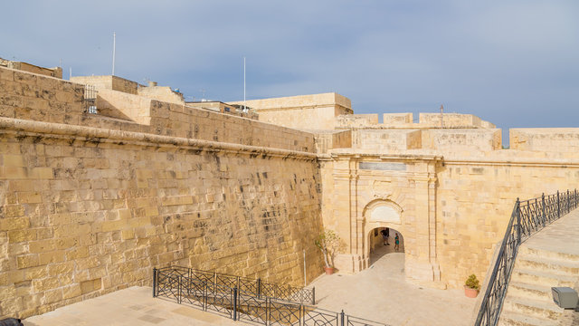 Birgu (Vittoriosa), Malta. The Fortress Gate