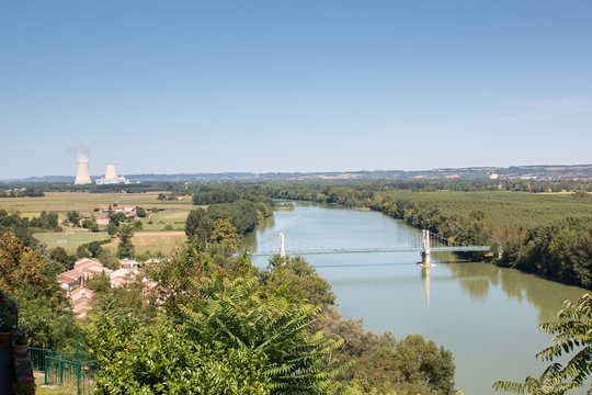 Golfech depuis Auvillar