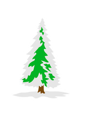 weiß grün weihnachtsbaum weihnachten nikolaus winter geschenke tannenbaum nadelbaum baum kalt schnee schmuck clipart