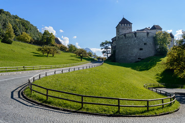 Fototapeta na wymiar The castle of Vaduz, Principality of Liechtnestein