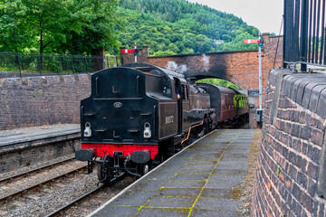 Obraz premium Steam train from the Llangollen railway