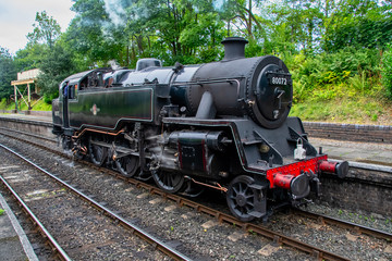 Fototapeta na wymiar Steam train from the Llangollen railway