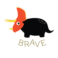 Cute dino illustration