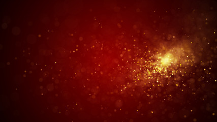 Dust particles. Abstract particle background. Particle explosion. Dots background. 4k rendering.