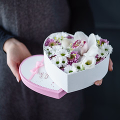 nice bouquet in the hands