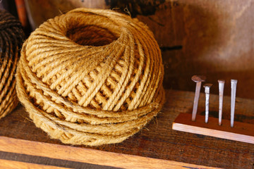 Obraz premium Ball of twine rope