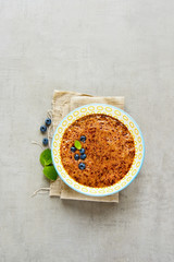 Blueberry smoothie bowl