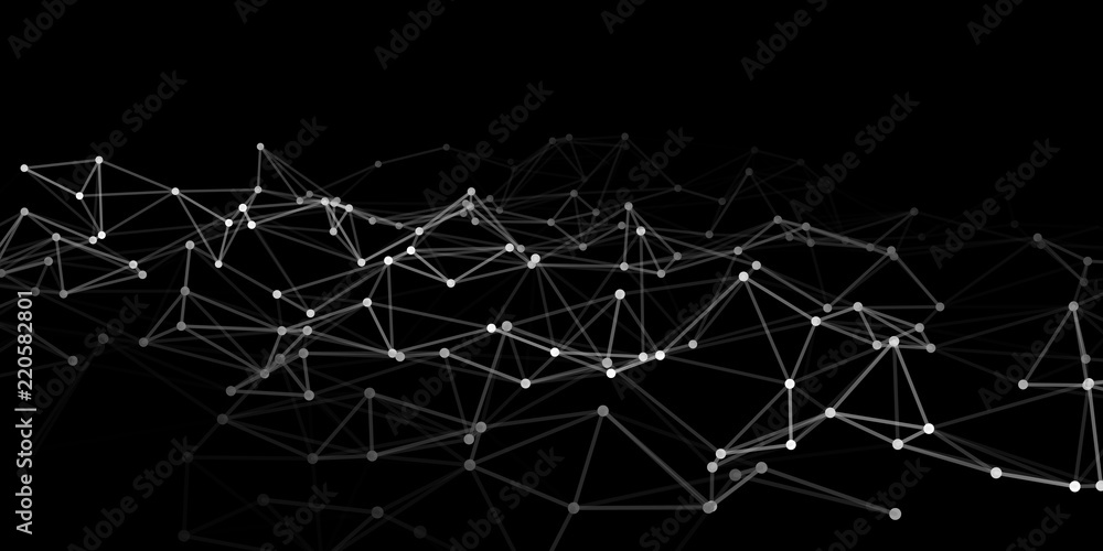 Poster abstract technology background. science background. big data. background vector. plexus effect. netw