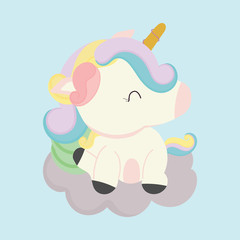 cute unicorn vector