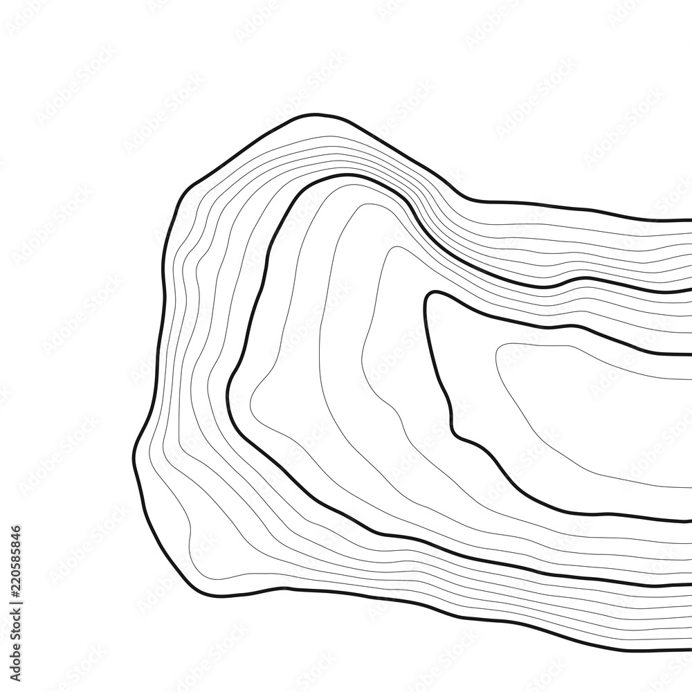Aufkleber topographic map background. grid map. contour map vector. business concept. abstract vector illustra
