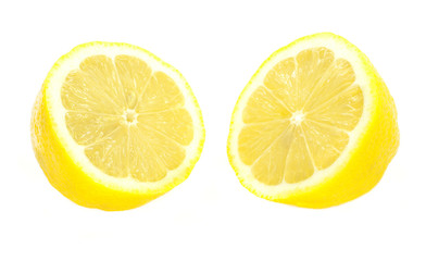 Lemon isolated on white background