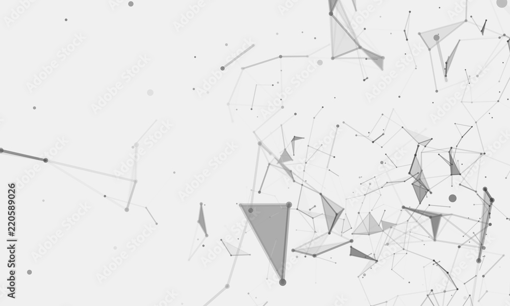 Poster abstract vector background. abstract polygonal background. plexus effect. vector illustration.
