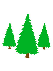 3 bäume silhouette weihnachtsbaum weihnachten nikolaus winter geschenke tannenbaum nadelbaum baum kalt schnee schmuck clipart